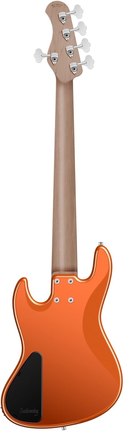 Sadowsky MetroExpress Vintage M 5-string Bass Guitar - Candy Apple Orange, Morado Fingerboard