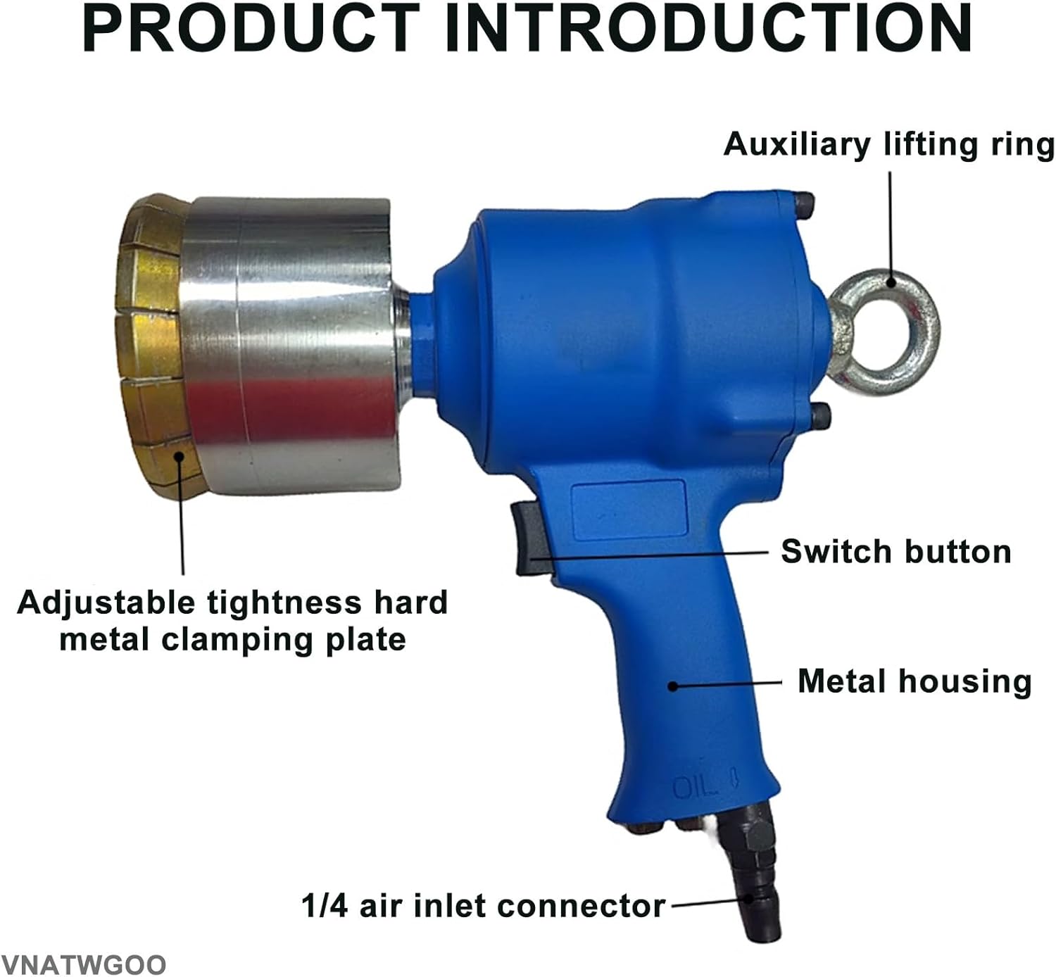 Pneumatic Iron Drum Sealing Machine,for Petroleum, Grain, Oil, 35/70mm Iron Drum Cover Crimper,30-75MM