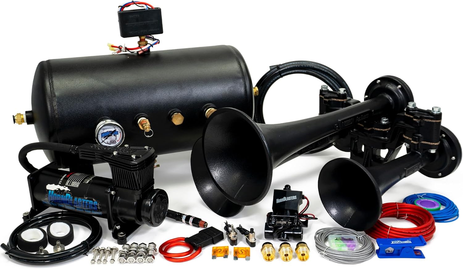HornBlasters Nathan Airchime P3 544K Train Horn Kit - 5 Gallon 150 PSI - Authentic Locomotive Horn - Capable Onboard Air System