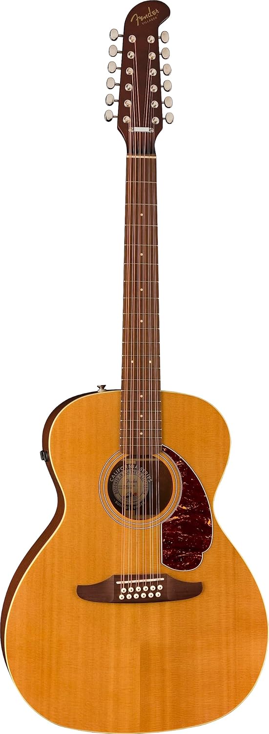 Fender Villager 12-String Acoustic Guitar, Aged Natural