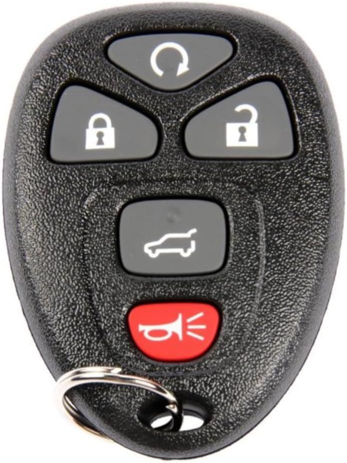 KarParts360 for Cadillac Escalade ESV 2007-2014 Keyless Entry Transmitter | Black | 5 Button | Replacement for 22951509