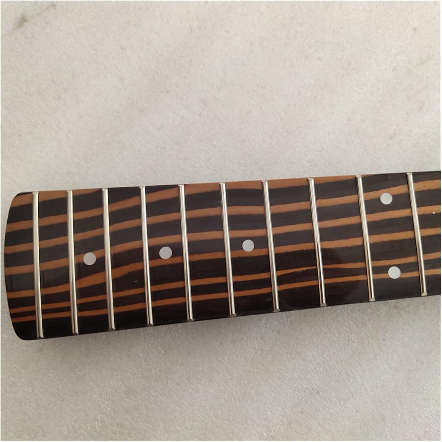 TSTS Zebra Wood Electric Bass Guitar Neck Replacement 5 String 20 Fret Guitar ​Neck Replacement
