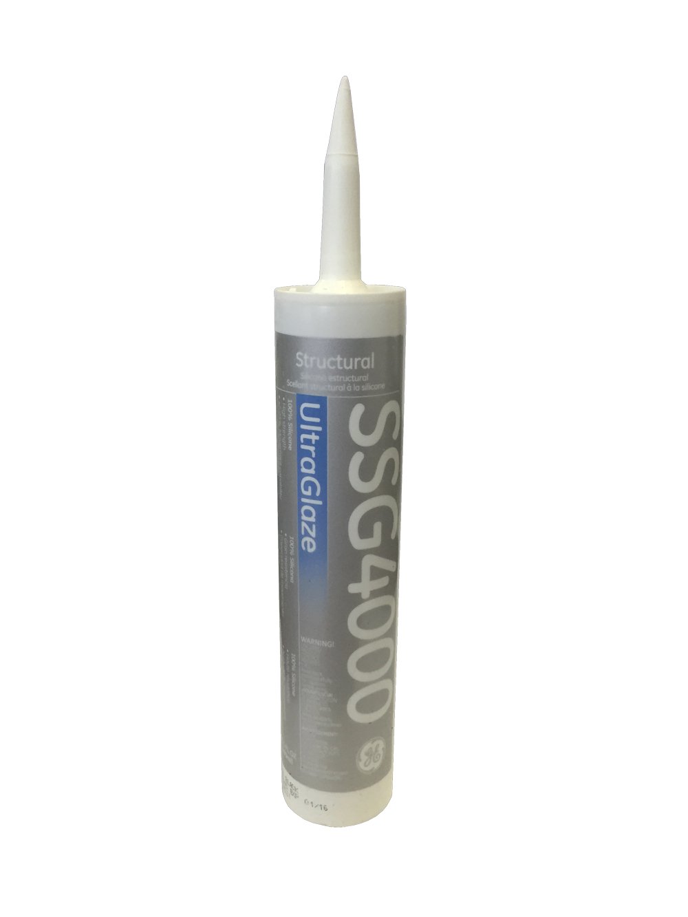 GE SSG4000-24 UltraGlaze Silicone Glazing Sealant, 10.1 fl oz Tube, Black (Case of 24)