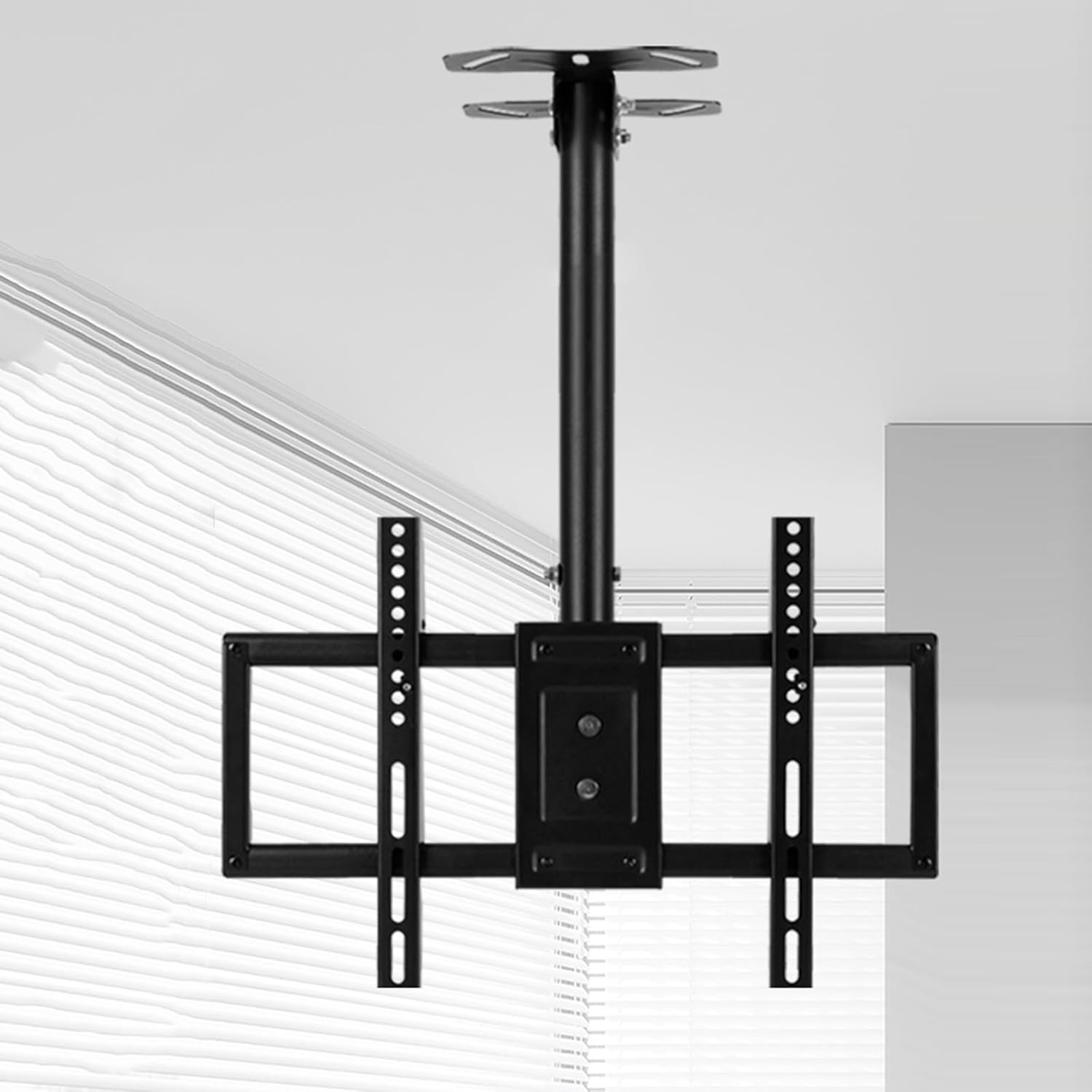 Monitor Mount,tv Wall Mount, Adjustable Height Ceiling TV Mount, Full Motion TV Ceiling Mount, for 45-80 Inch TV Swivel and Tilting Bracket, Metal Expansion Scr(One Colo