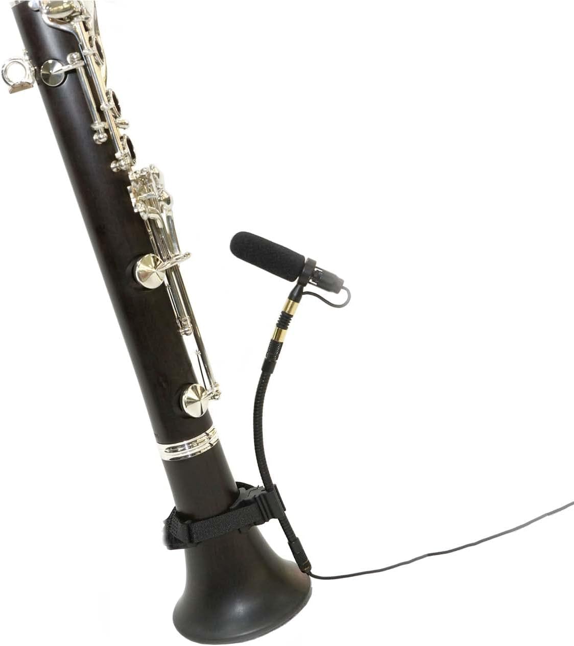 PMMB19-TA3-FLT Flute, Clarinet Musical Instrument Microphone with Flute/Clarinet Clamp & 5 Connectors
