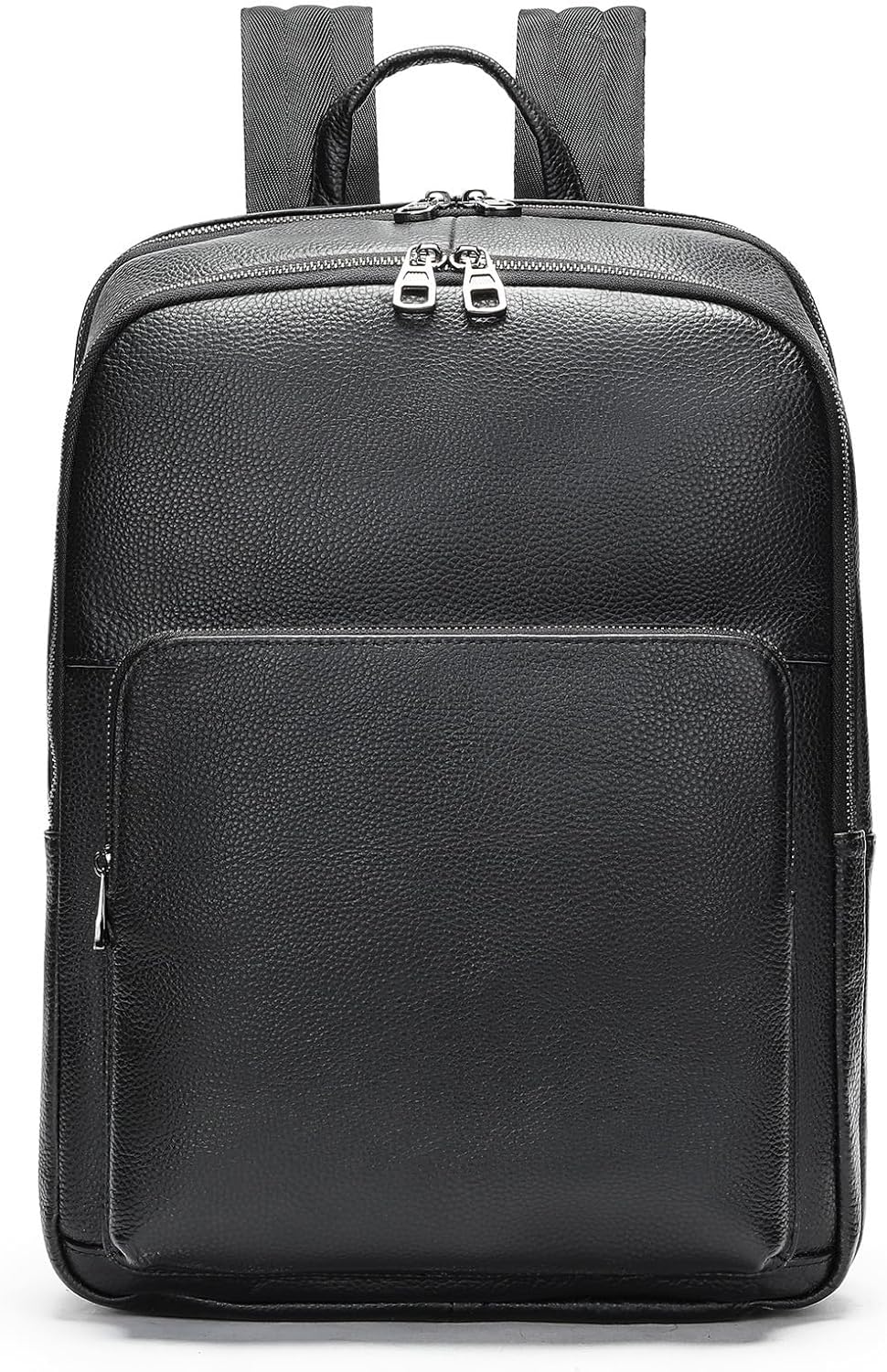 Professional Genuine Leather Camera Backpack for DSLR SLR Mirrorless Photography Multifunctional Protective Gift Box (Black)