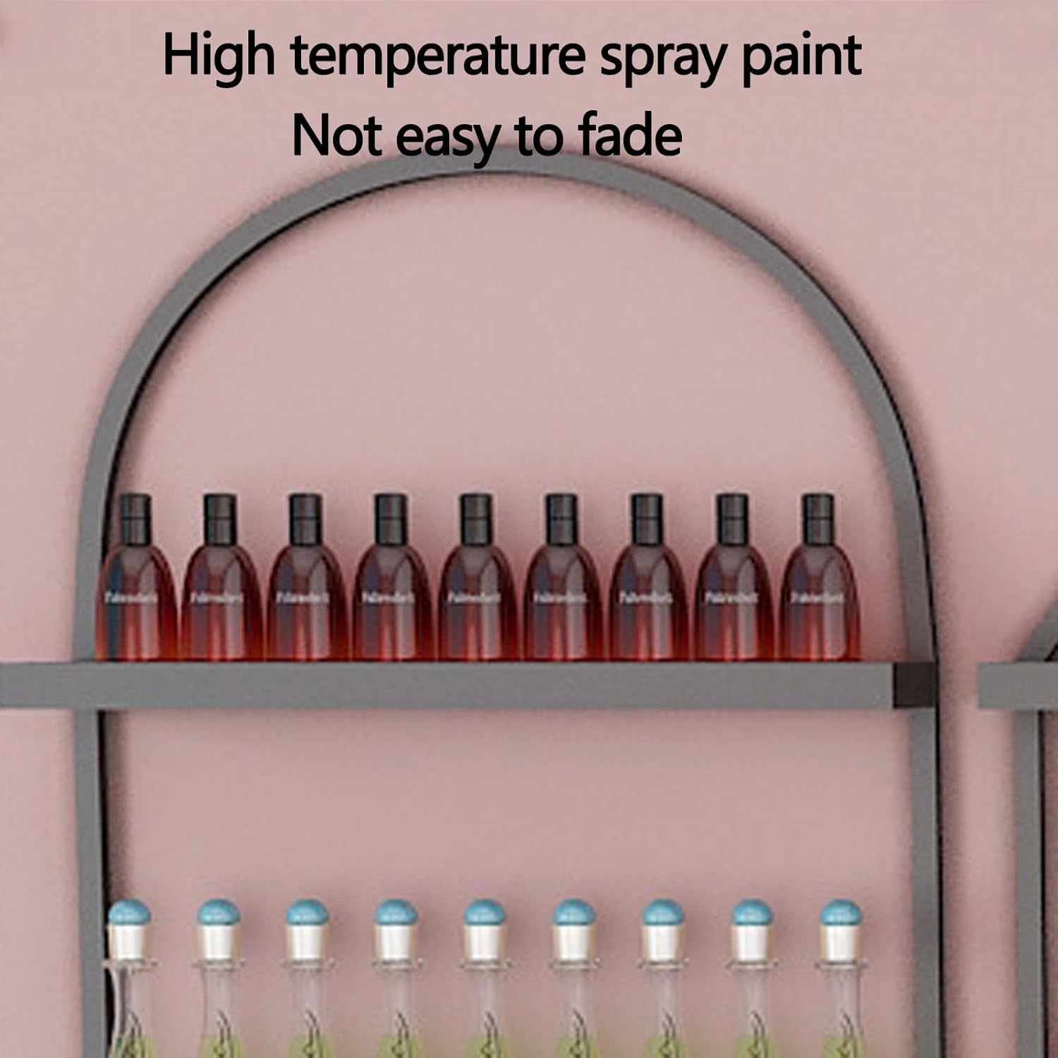 Nail Polish Rack Wall Mount Display The Corners are Smooth and Don’t Scratch Your Hands Nail Polish Organizer for Nail Salon Dress Room Bedroom (Color : White)