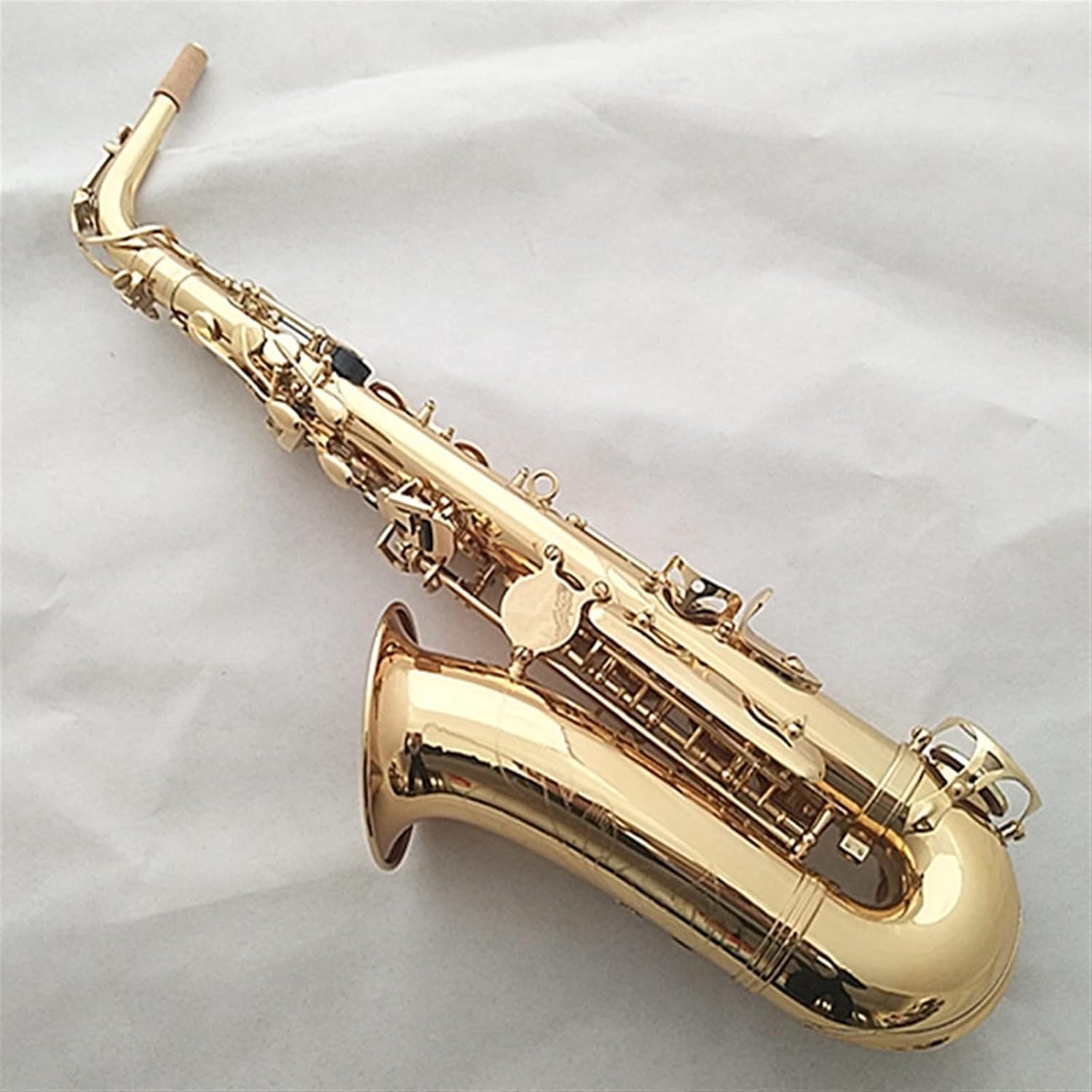 Adult E-Drop Paint Gold Alto Saxophone Wind Instrument Double Rib Reinforcement Students