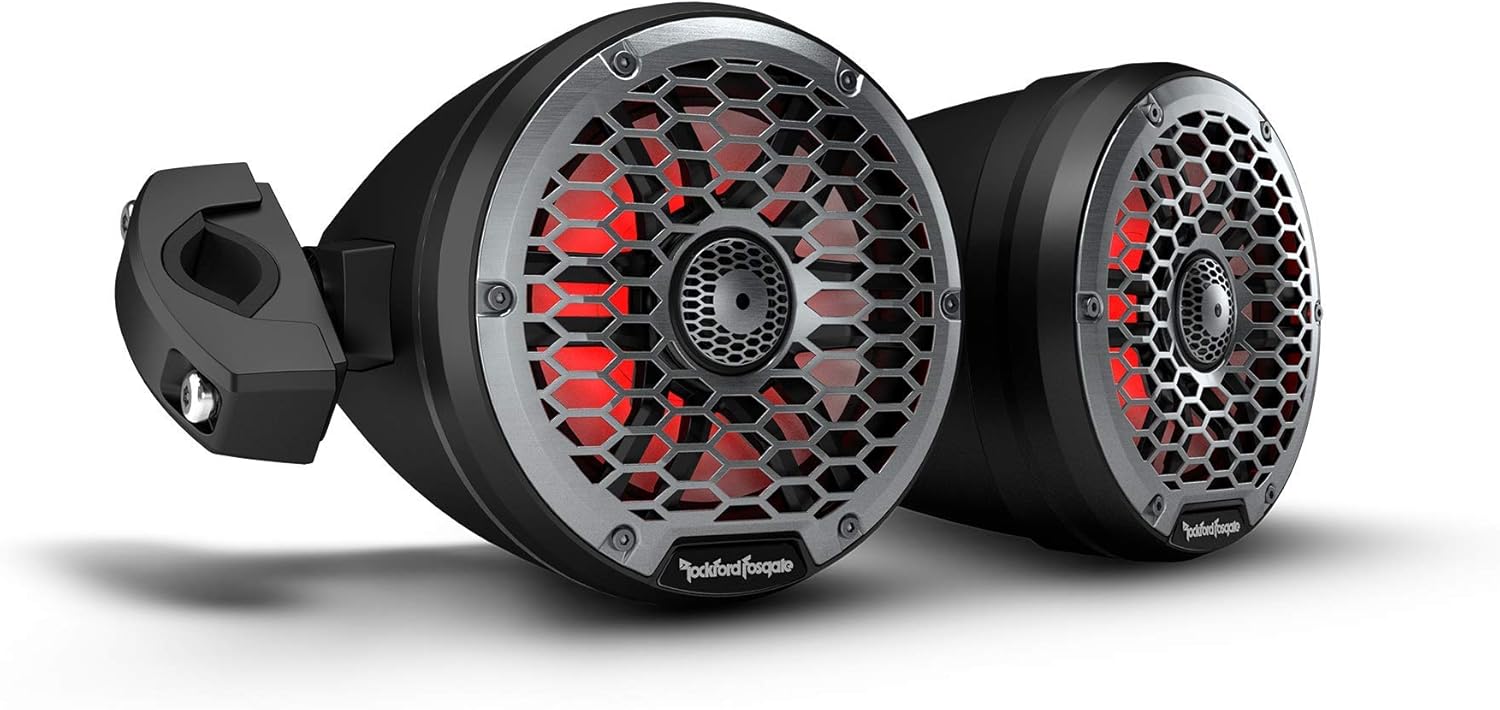 Rockford Fosgate M2WL-65MB Marine Color Optix Multicolor LED Lighted 6.5