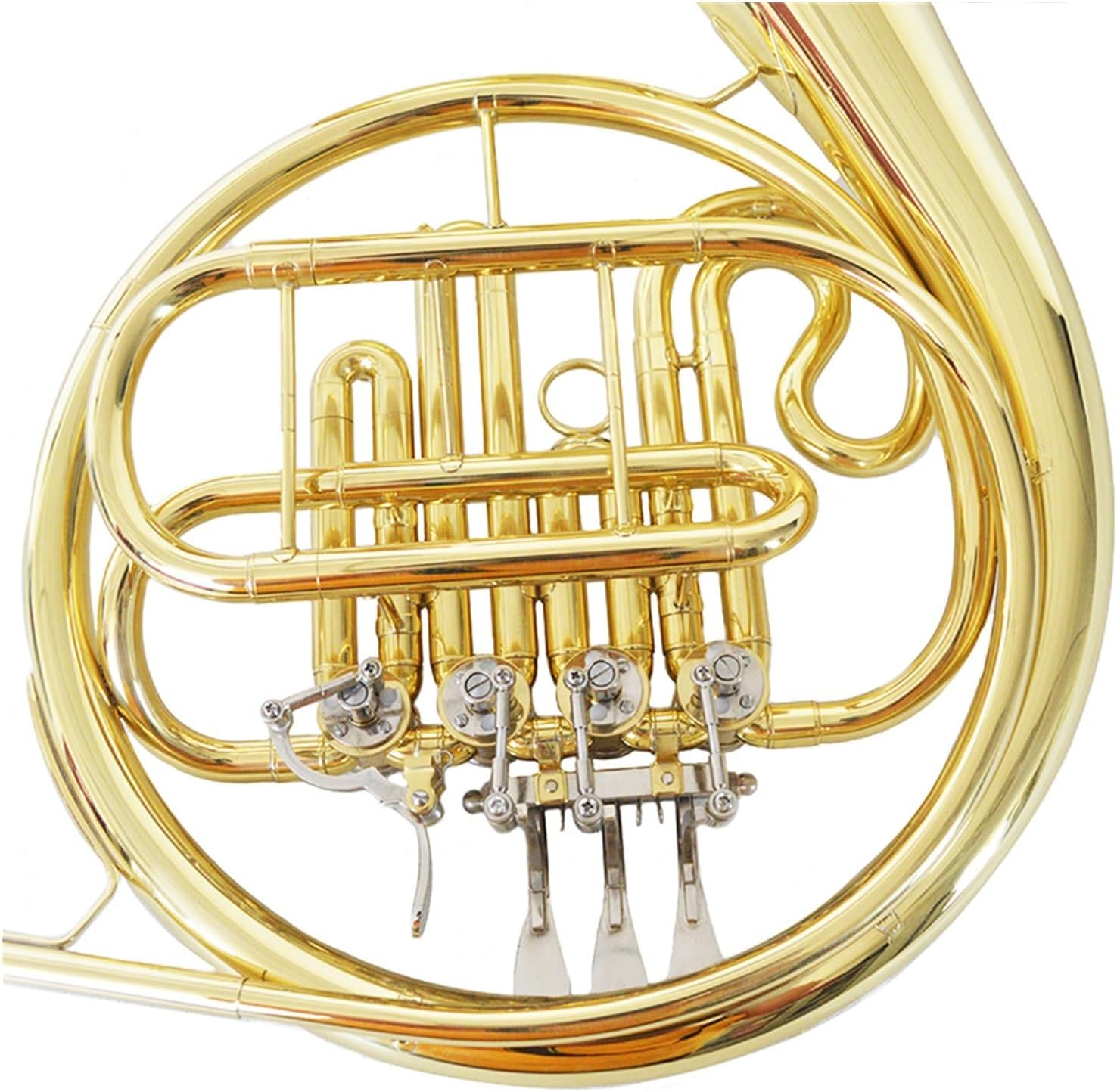 B flat 4 key single row French horn suitable for beginners