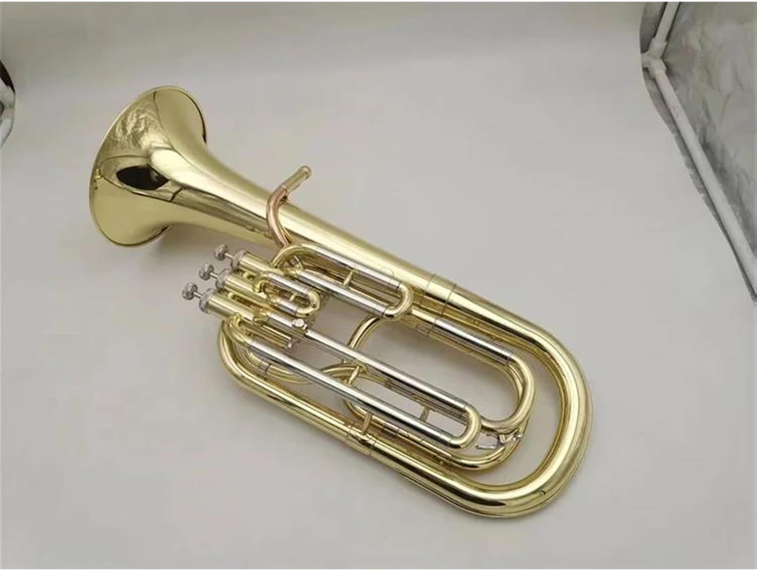 Beginner euphonium Baritono B-flat Tenor Professional-grade Tone Three-key Euphonium Instrument Gold Lacquer Surface