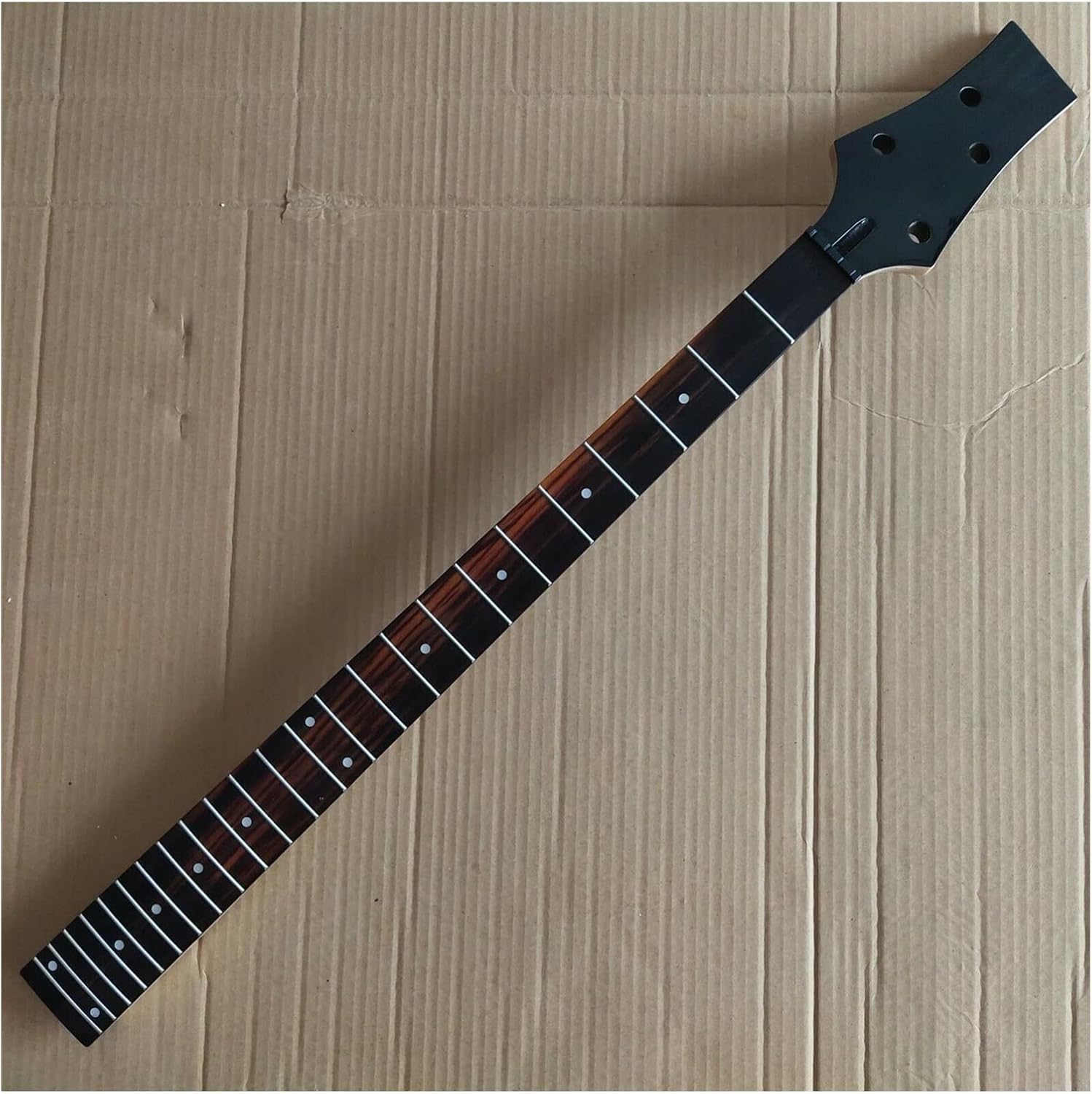 24 Fret Rosewood Fingerboard 2+2 Tuner Holes 4 String Maple Bass Neck Guitar ​Neck Replacement