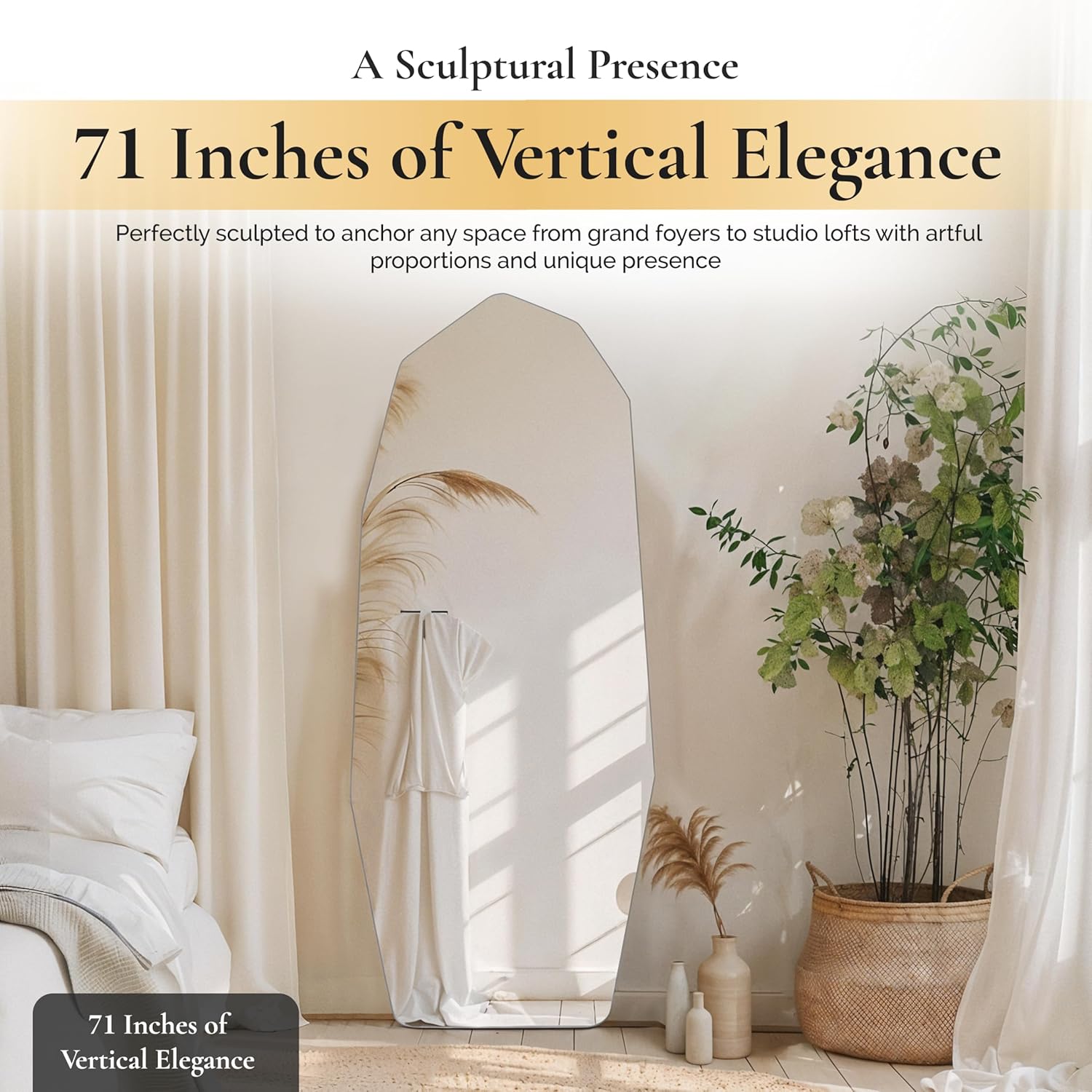 Full Length Mirror with Stand, 71