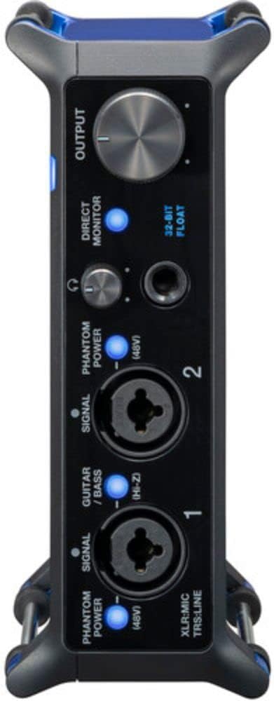 Zoom UAC-232 Portable 2x2 USB-C Audio Interface Bundle with Polsen HPC-A30-MK2 Monitor Headphones and XLR-XLR Cable