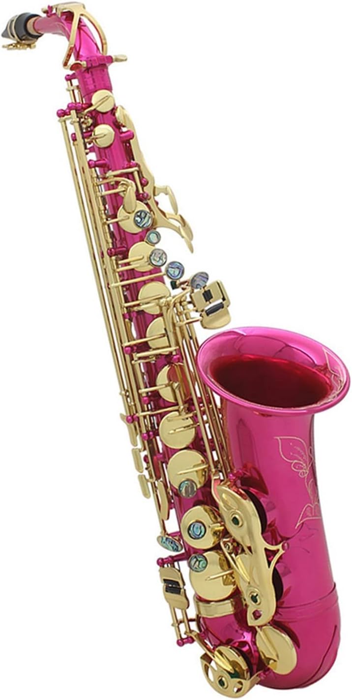 EB Alto Saxophone Woodwind Instrument Abalone Shell Brass Sax with Musical Instrument Parts Beginner Saxophone