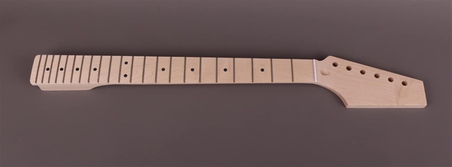 TSTS DIY Electric Guitar Kit Semi-Hollow Body with F Holes Maple Neck 22 Frets Truss Rod Adjust Guitar DIY Accessory