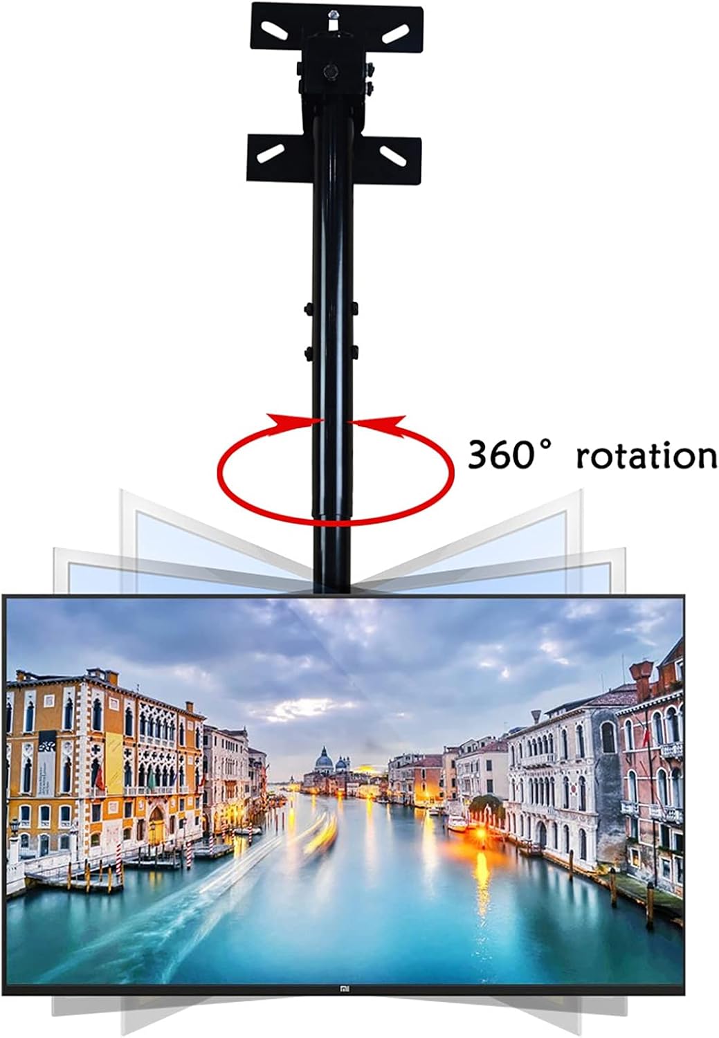 Tv Stand Tv Wall Mount Adjustable Ceiling Tv Mount Bracket, Fits Most 32-60Inch Led Screen Display, Max 400X400Mm,2.12.5m