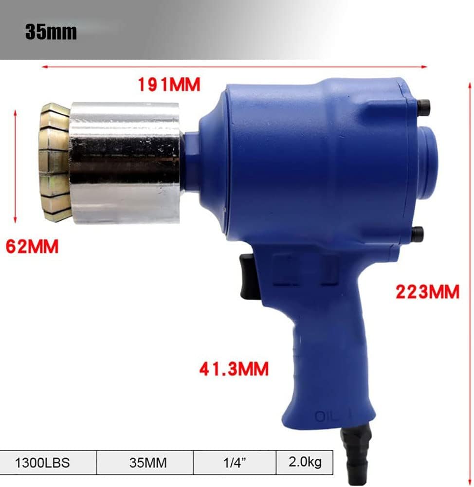 Pneumatic Oil Drum Cap Seal Crimping Machine, 200L /53 Gallon Drum Cap Seal Crimping Machine, Oil Barrel Cap Crimper Sealer Iron Barrel Sealing Sealing Pliers Portable Capping Machine 70mm (35mm)