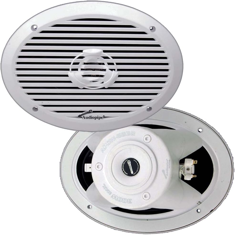 Audiopipe Apsw-6932 Speaker - 150 W Rms - 300 W Pmpo - 2-way - 2 Pack - 40 Hz To 20 Khz - 4 Ohm - 93 Db Sensitivity - Marine