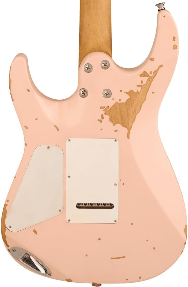 Charvel Rick Graham Signature Pro-Mod DK24 2PT CM MPL Electric Guitar - Worn Shell Pink