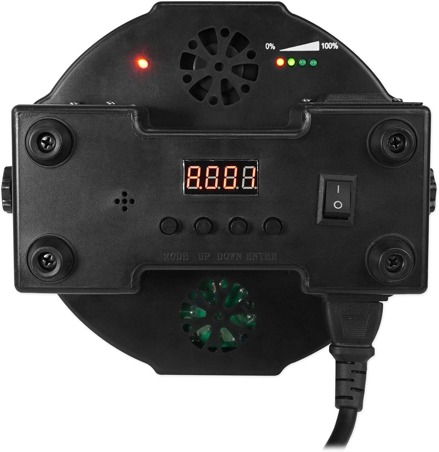 Rockville Battery Par 50 Bundle: (6) Rechargeable LED DMX RGB Uplights with Remote, 18 x 1W LEDs, 4400-mAh Battery, RLBP6 Padded Backpack with Dividers & Straps, 7-Items