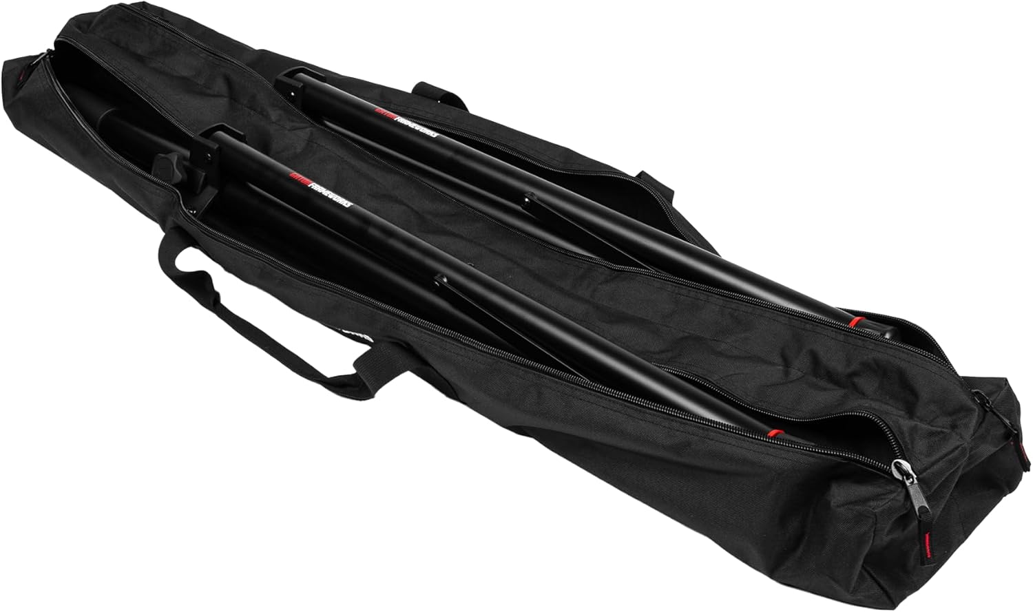 Gator Frameworks Deluxe Set with Self Rising Lift Assist Includes (2) Speaker Stands and Nylon Carry Bag, (GFW-SPK-3000SET)