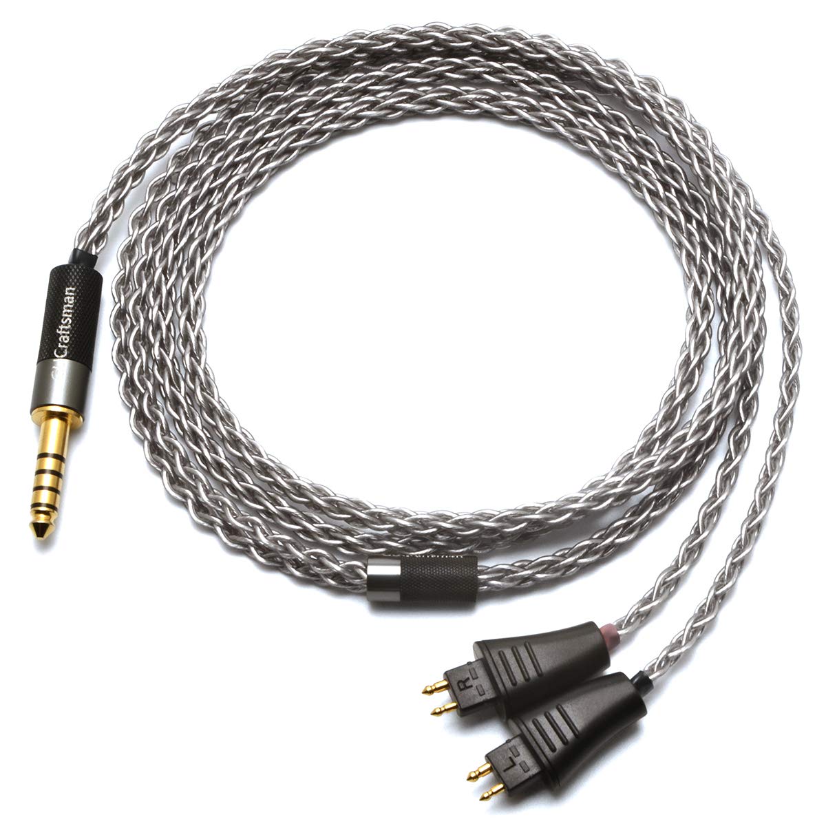 6N Single Crystal Silver Upgrade Headphones Cable 4Pin XLR/2.5mm/4.4mm Balanec Headphone Upgrade Cables for Fostex TH610 TH900 MK2 TH909 (2.5mm Plug)