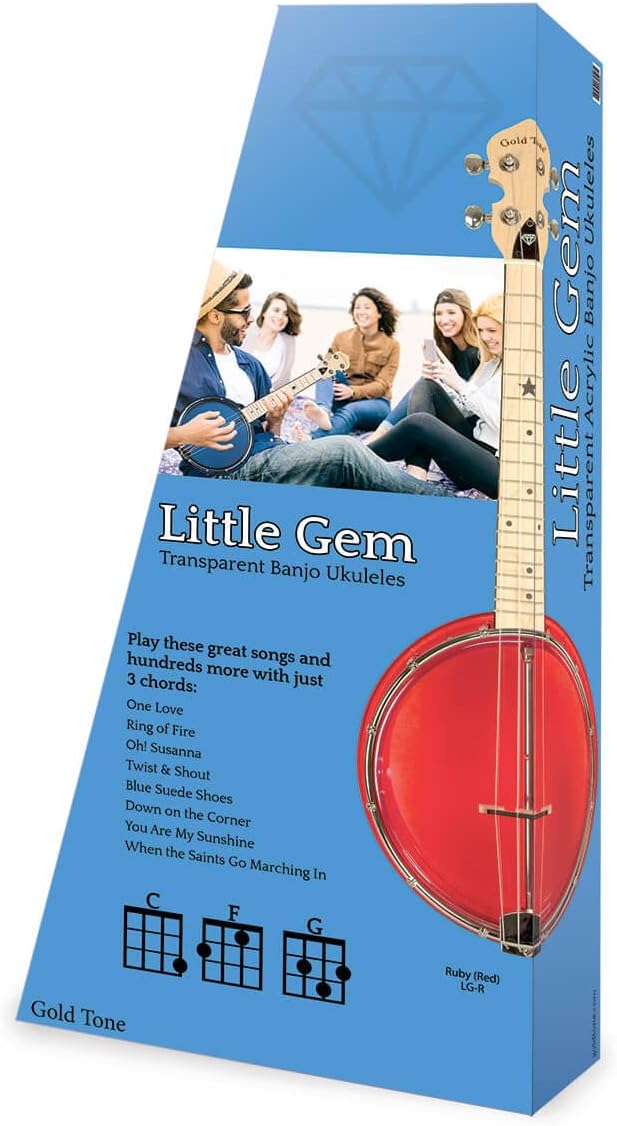 LITTLE GEM Banjo Uke - Ruby