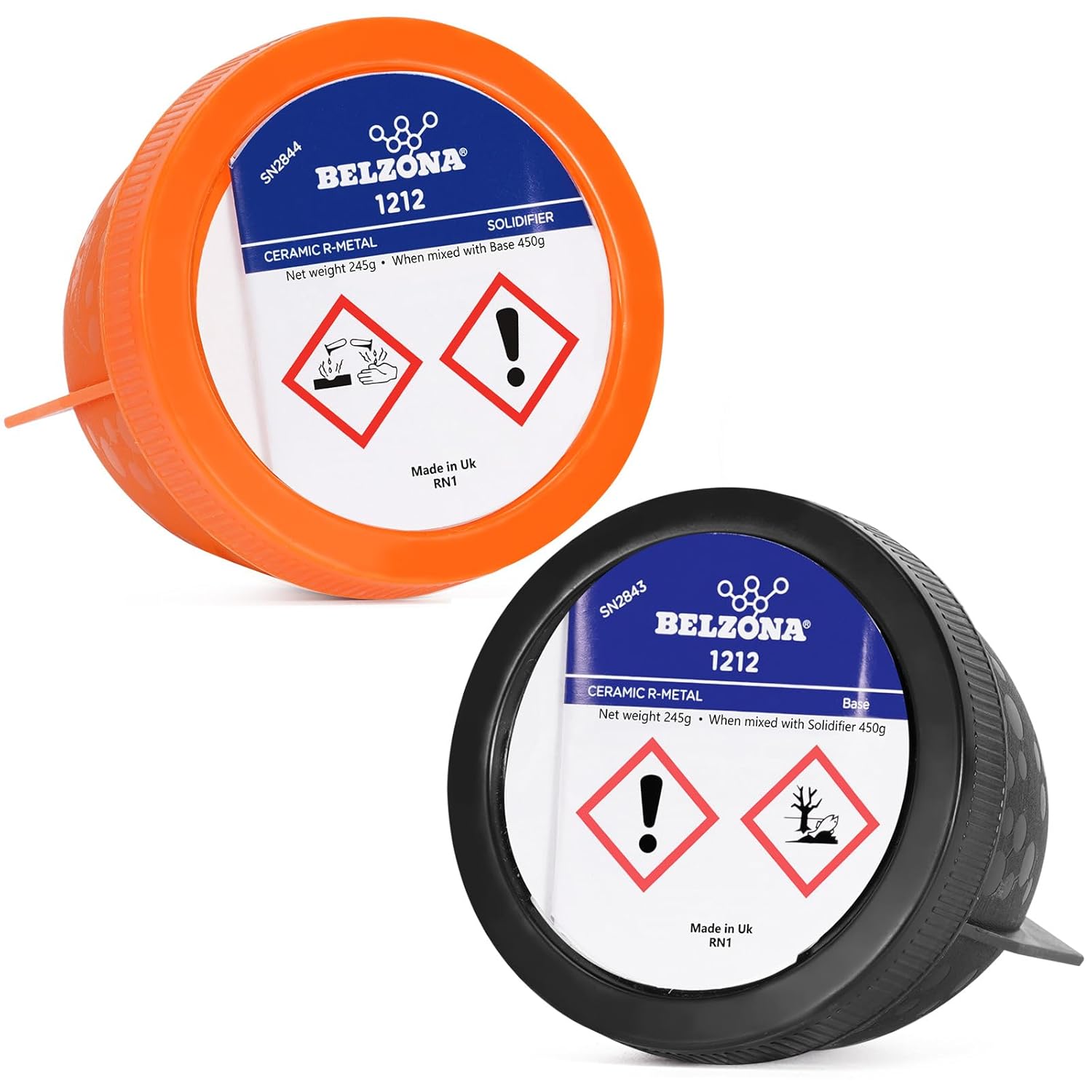 Belzona 1212 Surface Tolerant Epoxy Resin 450g Kit for Repair Composite Plate Bonding Engine Gearbox Sealing with Strong Adhesion Rapid Cure Wet Oil Underwater Solvent Free Base 205g