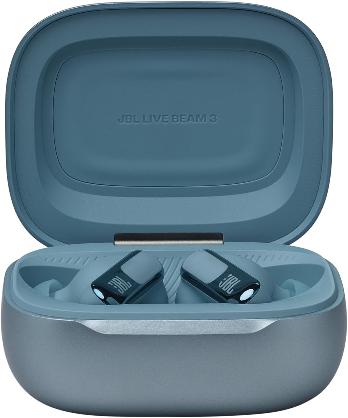 JBL Live Beam 3 True Wireless Noise Cancelling Earbud Bundle with gSport Case (Blue)