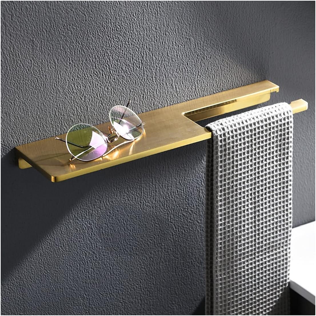 Shower Shelves Brass Shower Shelf, Bath Holder Bolt Inserting Towel Rack Corner Shelf Bathing Accessories (Color : 40CM B)