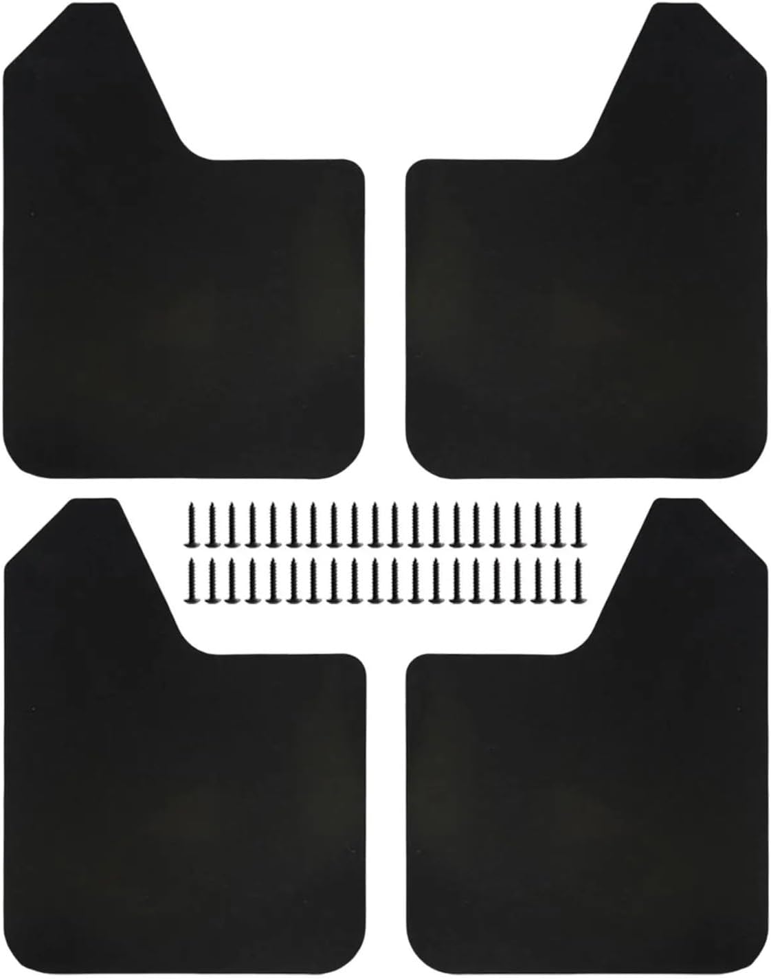 4Pieces Flaps Universal Exterior Parts Black Front and Mudguard Pickup SUV Car Truck