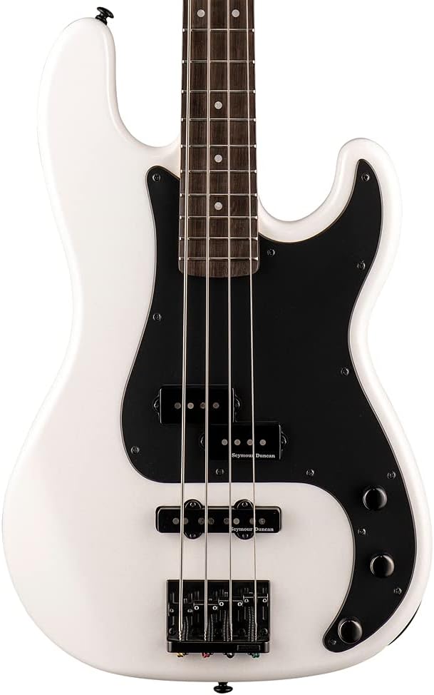 ESP 4 String LTD Surveryor ’87 Bass, Pearl White, Right, One Size (LSURVEYOR87PW)