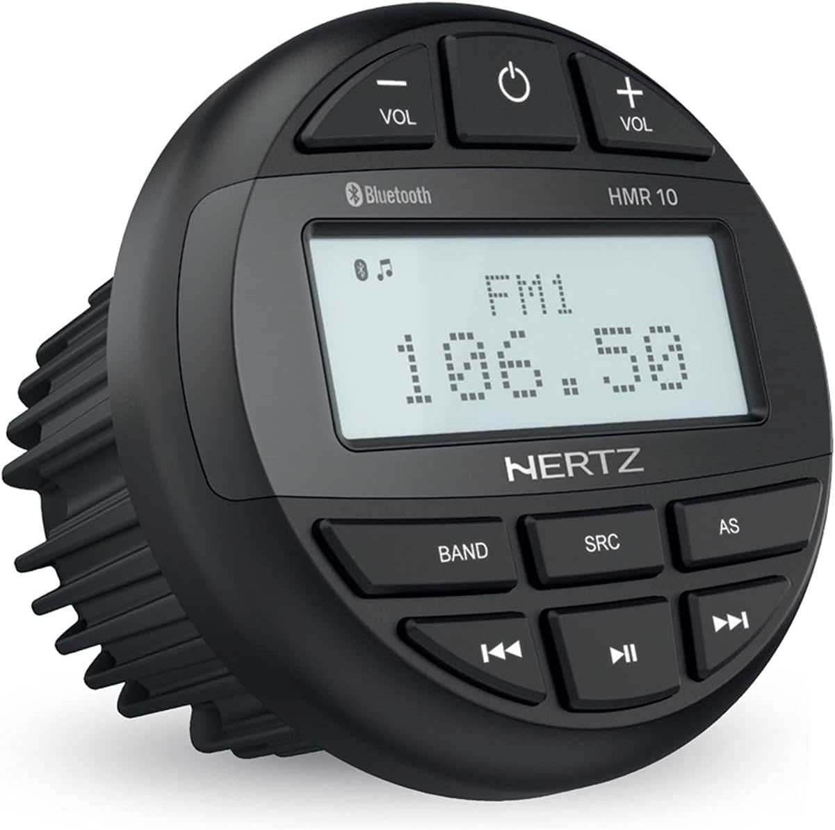 Hertz HMR-10 Marine Digital Media Receiver Gauge Style Receiver AM/FM/USB Bluetooth 50 W x 4