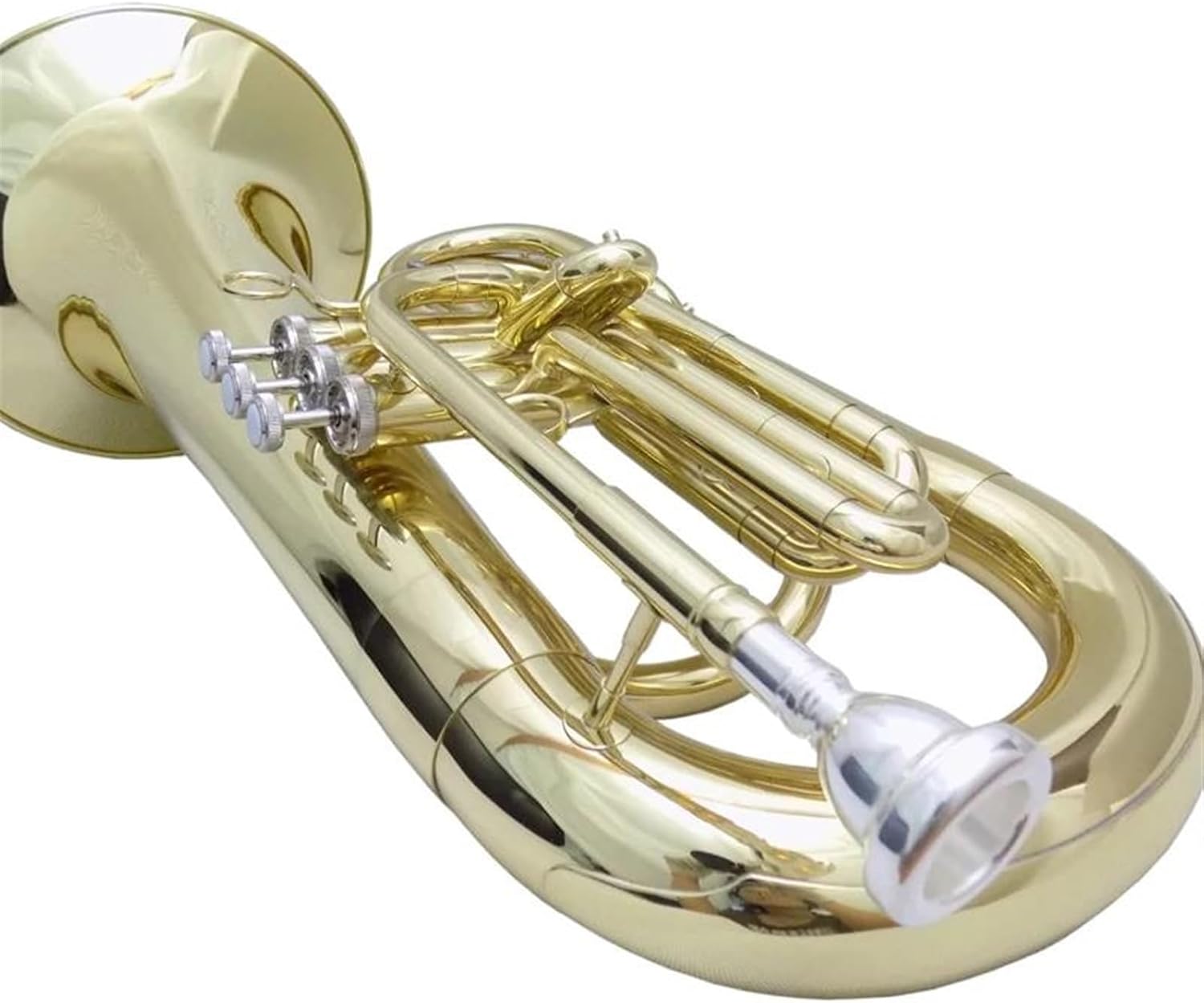 Beginner euphonium Bb Marching Euphonium Musical Instruments With Case Mouthpiece Yellow Brass Body Lacquer Finishes