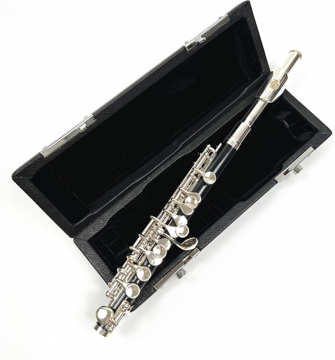 Half-size Flute Piccolo Cupronickel Silver Plated C Key Tone 16 Holes Piccolo w/Stick Case Screwdriver Woodwind Instruments