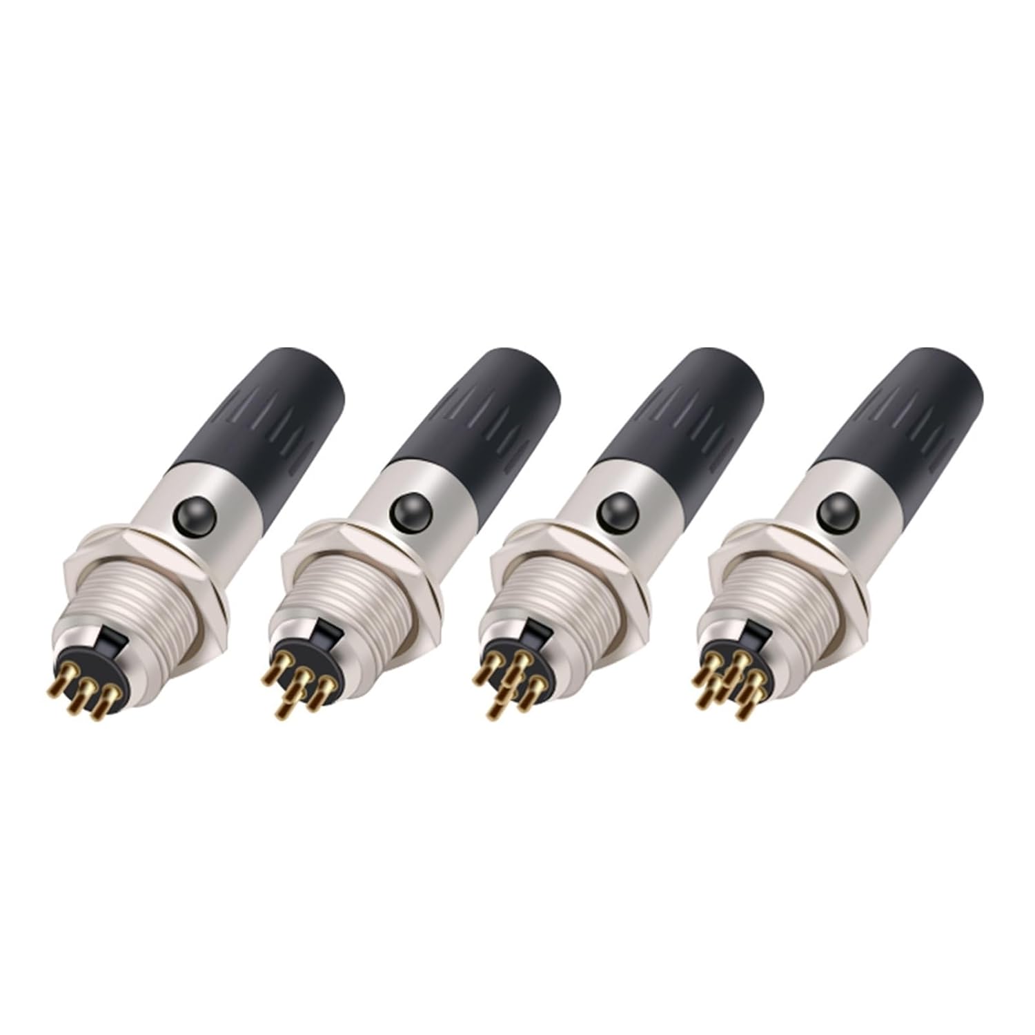 10Sets/lot Mini XLR 3 4 5 6 Pin Female Plug+ Male Socket Small XLR Audio Microphone MIC Adapter Soldering Wire Connector (Color : 10xM 10xF 6P-01)