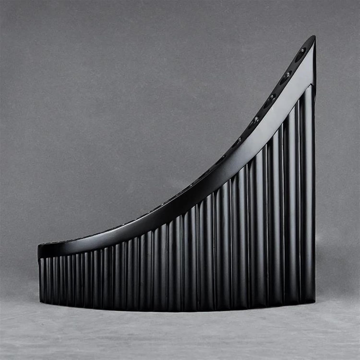 Hand Made Pan Flute Black Pan Pipe Fork C Key Woodwind Musical Instrument 22 Pipes (Color : LEFT)