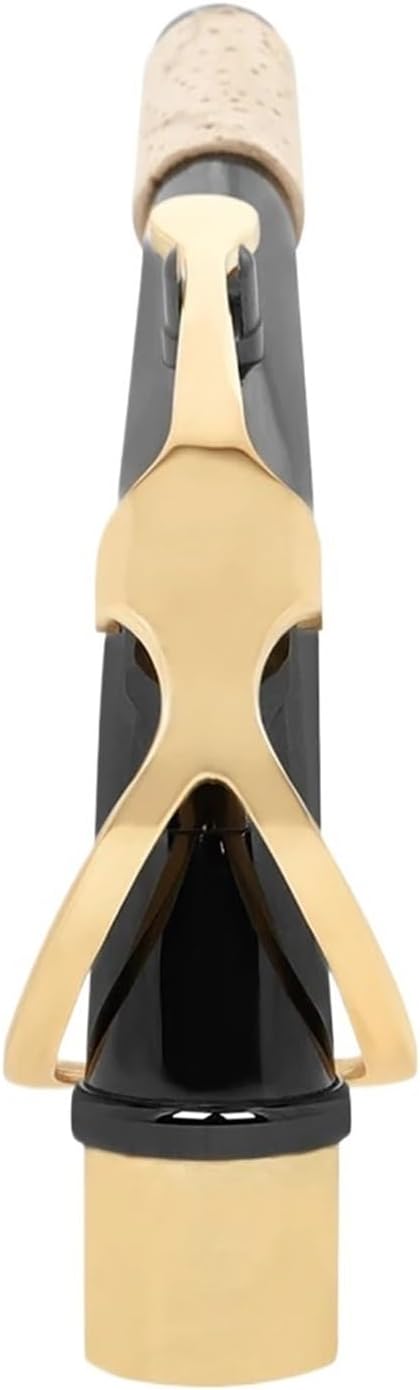 Alto Saxophone Neck Brass Black Silver Gold Bend Neck Sax Woodwind Instrument Saxophone Replacement Parts Accessories(Silver)