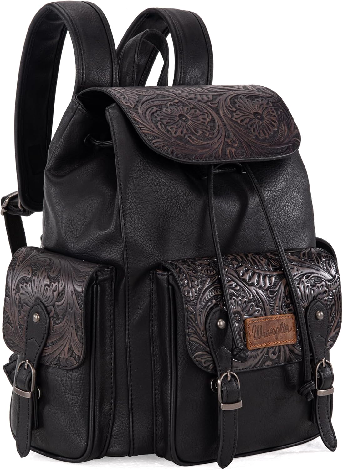 Montana West Wrangler Backpack Purse for Women Men Western Backpack Floral Tooled Travel Bags