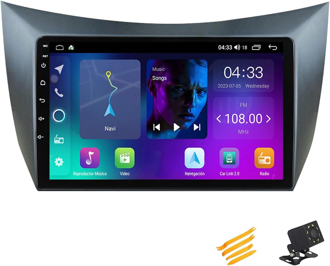 Android 13 Car Stereo Bluetooth Car Play 2 DIN Touch Screen Compatible with Lifan 320 2008~2014 9In QLED Display Car Radio with Navigation Android Auto FM RDS SWC,4 Core NF2 2G+32G