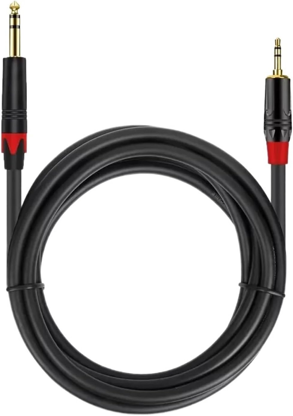 3.5mm To 6.5mm AUX Balanced Audio Cable Male To Male for Cellphone Computer Guitar Connect Amplifier Speaker 1 4inch Stereo Cord(3.5 to 6.5TS,1m)