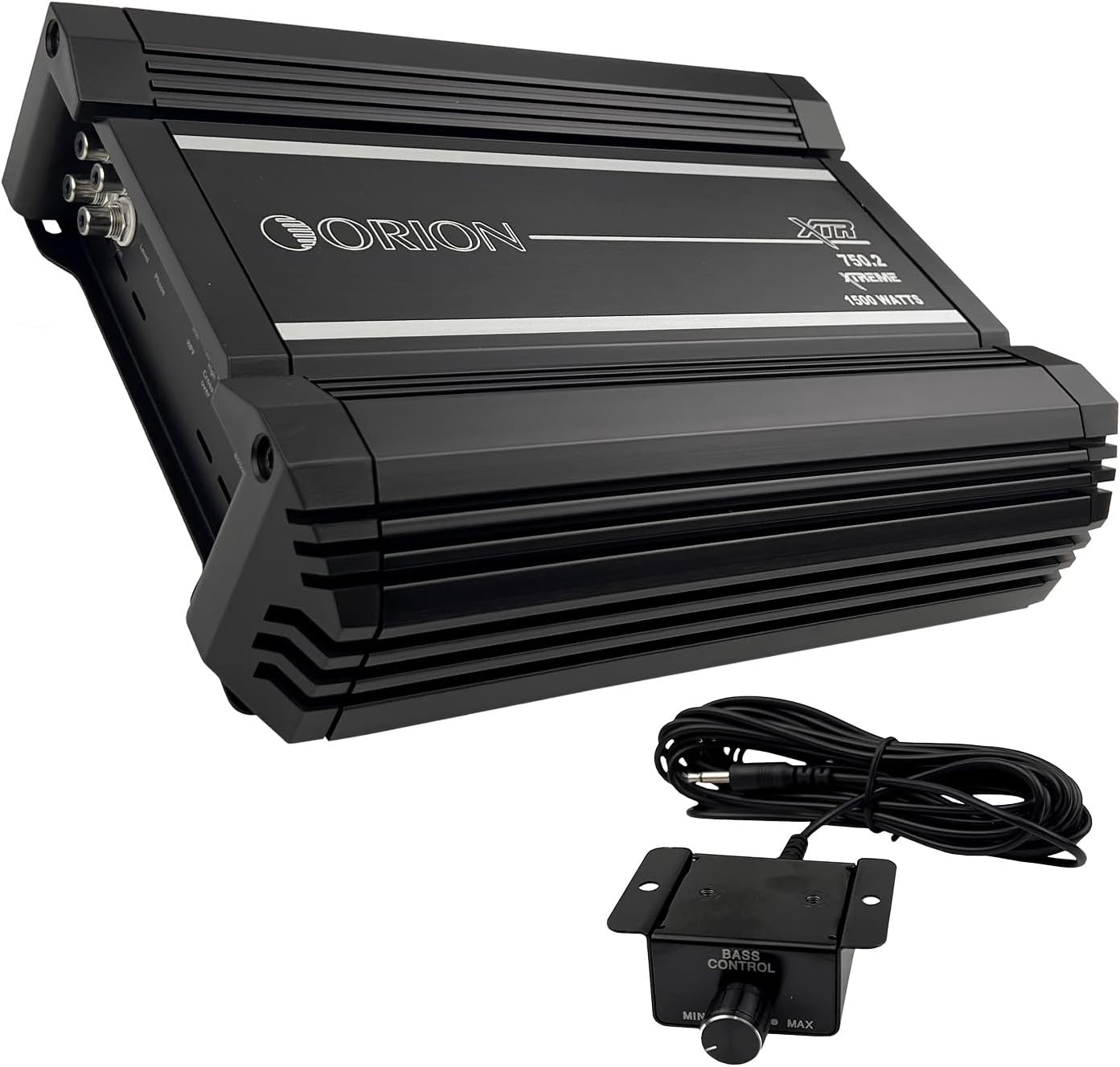 Orion XTR Series XTR750.2 High Power Class A/B 2-Channel Amplifier - 750W RMS, 2/4 Ohm Stable, High/Low Pass Crossover, Bass Boost Control, MOSFET Power Supply, Bass Knob Included, Made in Korea