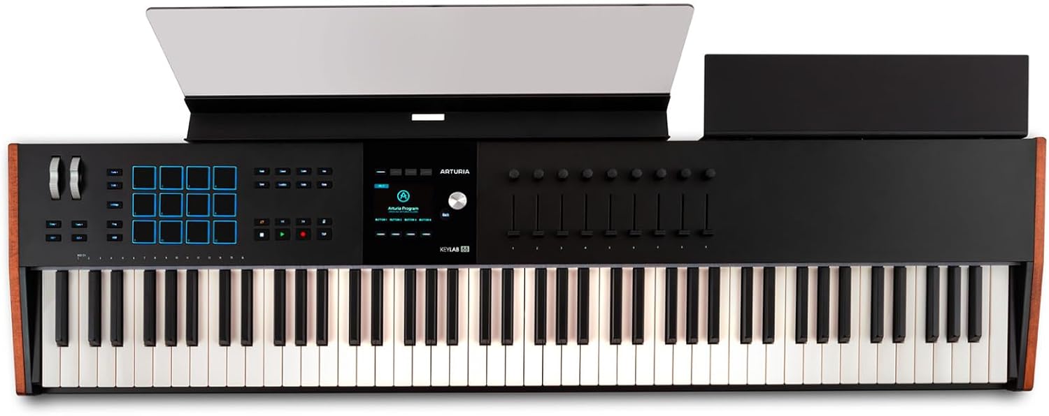 Arturia KeyLab 88 mk3 (Black) and Wooden Legs Bundle