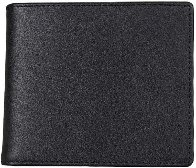 Men's Short Wallet Leather Anti Theft Brush Anti Wallet Money Clip