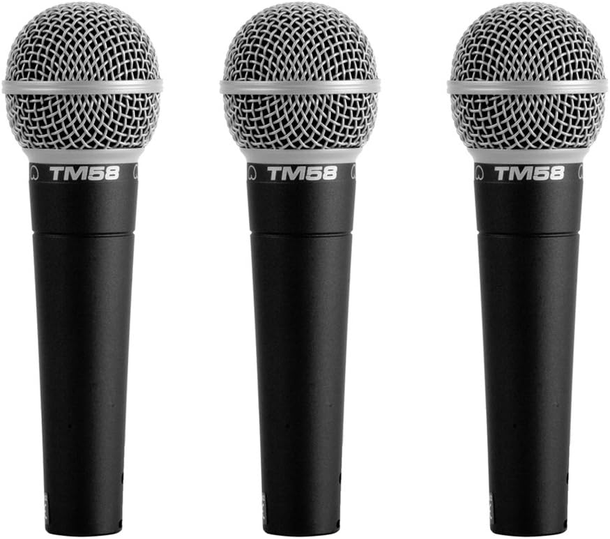Superlux TM58 Dynamic Vocal Microphone (3-Pack)