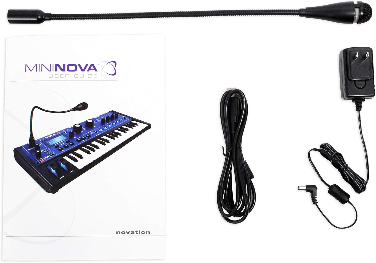 Novation MiniNova Analogue Modelling Compact 37 Mini-key Synth – Tough, compact, powerful mini-synth with pitch-correcting effect vocoder, 256 onboard sounds and five effects per voice layering Blue