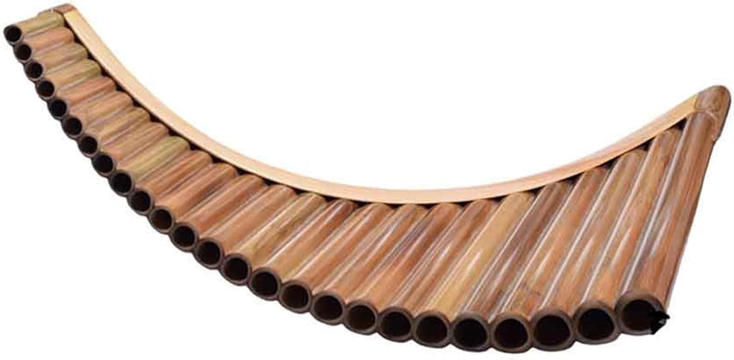 KESHUO 25 Pipes Professionally Playing The Pan Flute, Bamboo G/C Performing Wind Instruments Panpipes (Color : G)