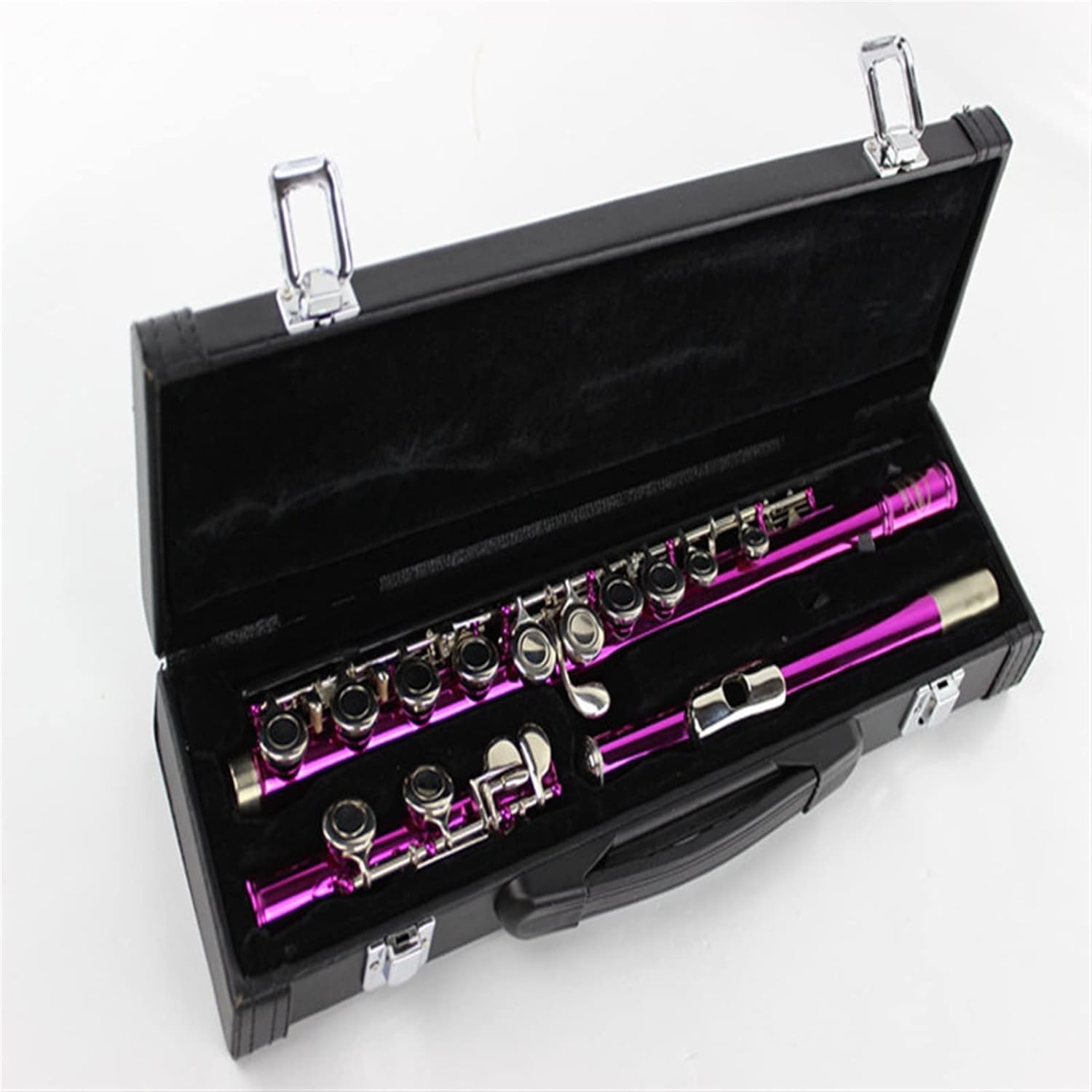 Flute Musical Instrument Wind Instrument Color Flute 16 Hole Closed Hole C Flute B Tail E Key Pink Nickel Key Flute Starter Flute