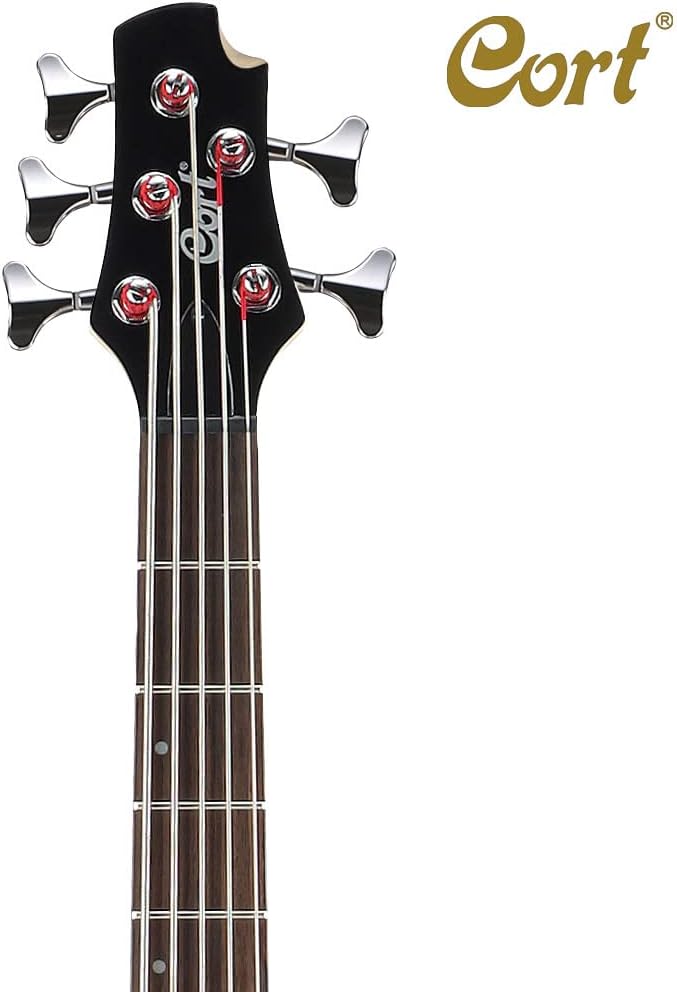 Cort ACTIONBASSVPLUSBK Action Bass V Plus 5 String Guitar, Black